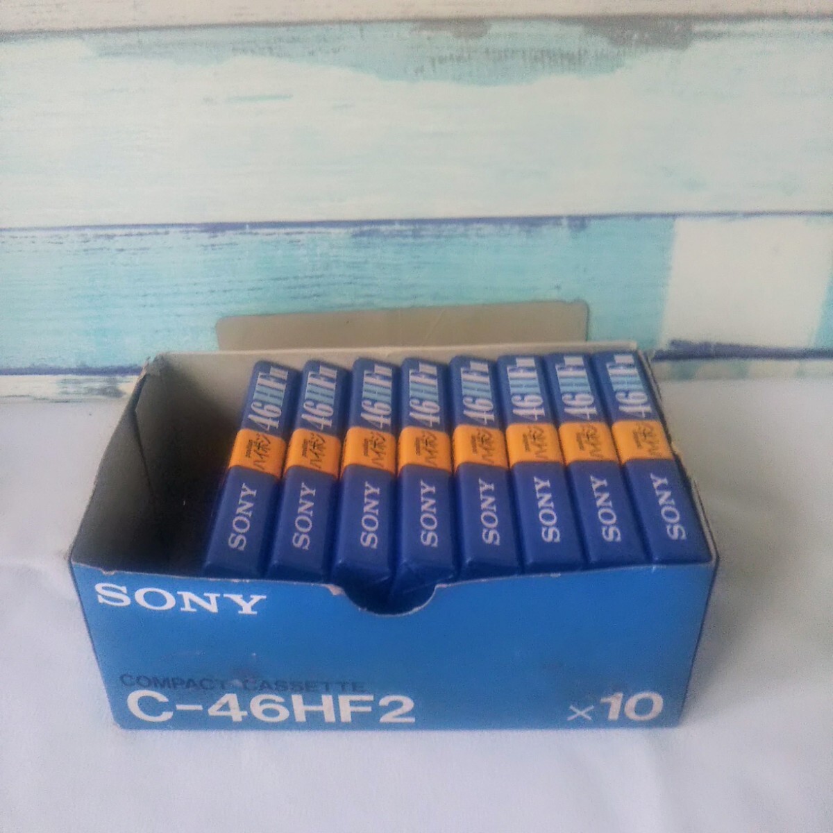 未開封／ SONY カセットテープ C-46HF2 ベーシック ハイポジ 8本 オーディオカセットテープ ハイポジション の画像1