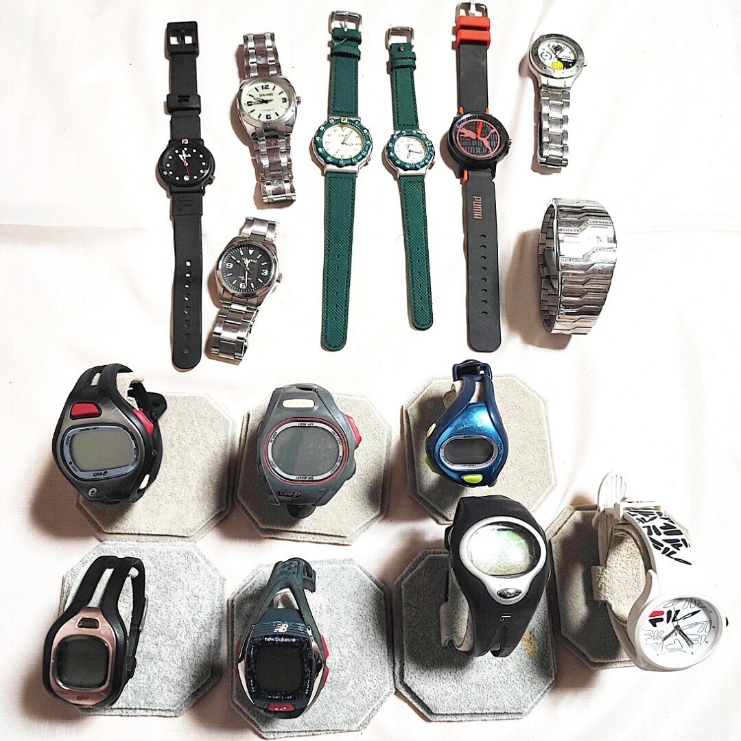スポーツブランドウォッチ 15本 アナログデジタル スポーツウォッチ 大量まとめてセット kg個 レディース腕時計 H25の画像1