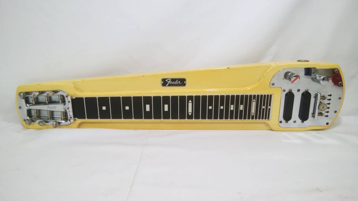 館◎A1 Fender スチールギター DLX-6 ハードケース付/Deluxe6 フェンダー ビンテージ 6弦 steel guitar FULLERTON CALIFORNIA ジャンクの画像2