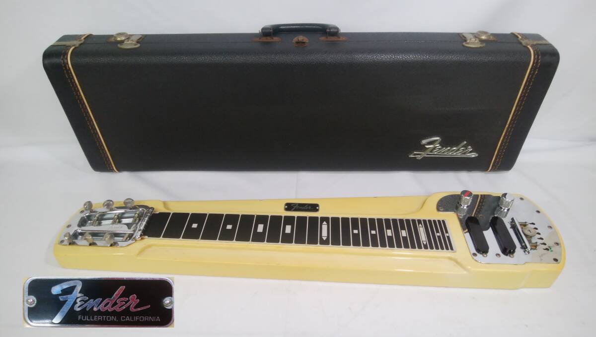 館◎A1 Fender スチールギター DLX-6 ハードケース付/Deluxe6 フェンダー ビンテージ 6弦 steel guitar FULLERTON CALIFORNIA ジャンク