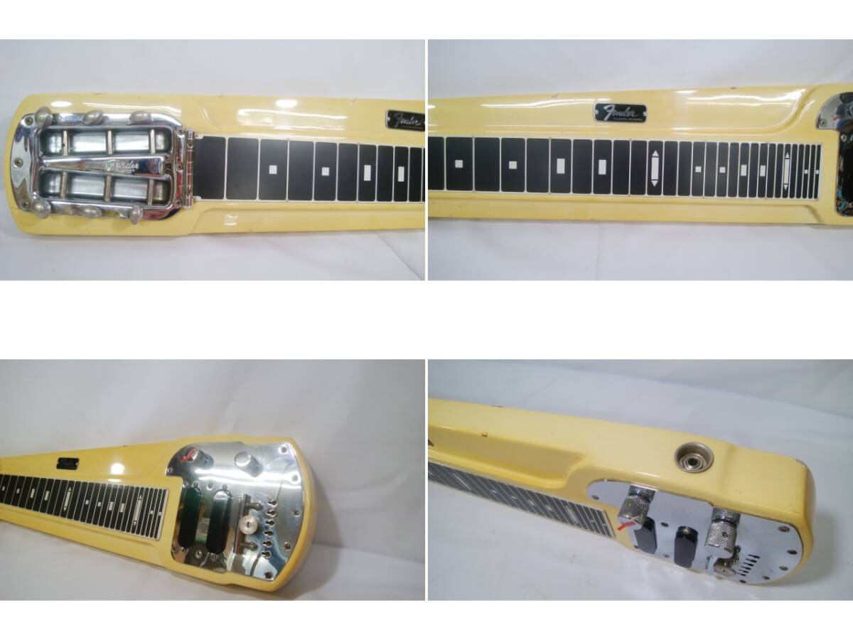 館◎A1 Fender スチールギター DLX-6 ハードケース付/Deluxe6 フェンダー ビンテージ 6弦 steel guitar FULLERTON CALIFORNIA ジャンクの画像6