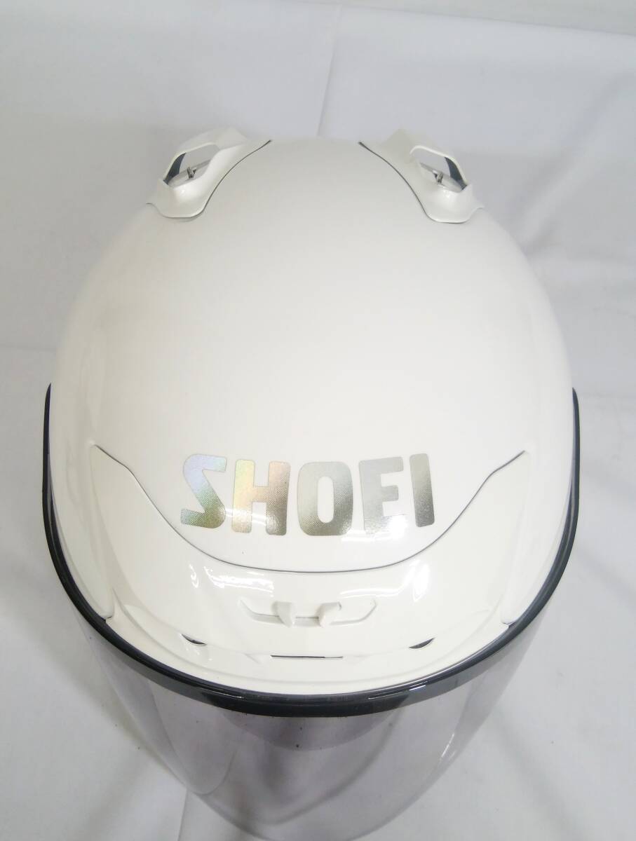 ☆C1 SHOEI J-FORCEⅡヘルメット ホワイト ショーエイ 90年代 ヴィンテージ/Made in Japan バイク用品 希少 コレクションの画像4