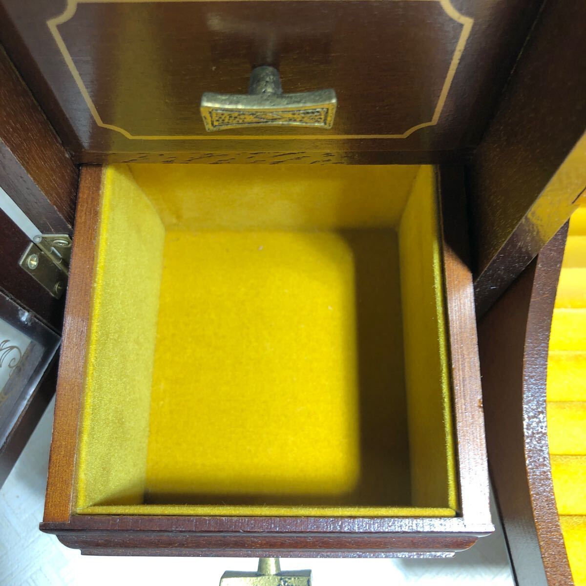 ANGEL ORGEL エンゼルオルゴール ジュエリーボックス 小物入れ 木製 インテリア アクセサリーケース アンティーク レトロ オルゴールの画像8