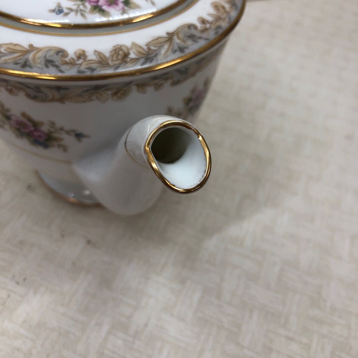 NORITAKE CHINA ティーポット 花柄 ビックサイズの画像5