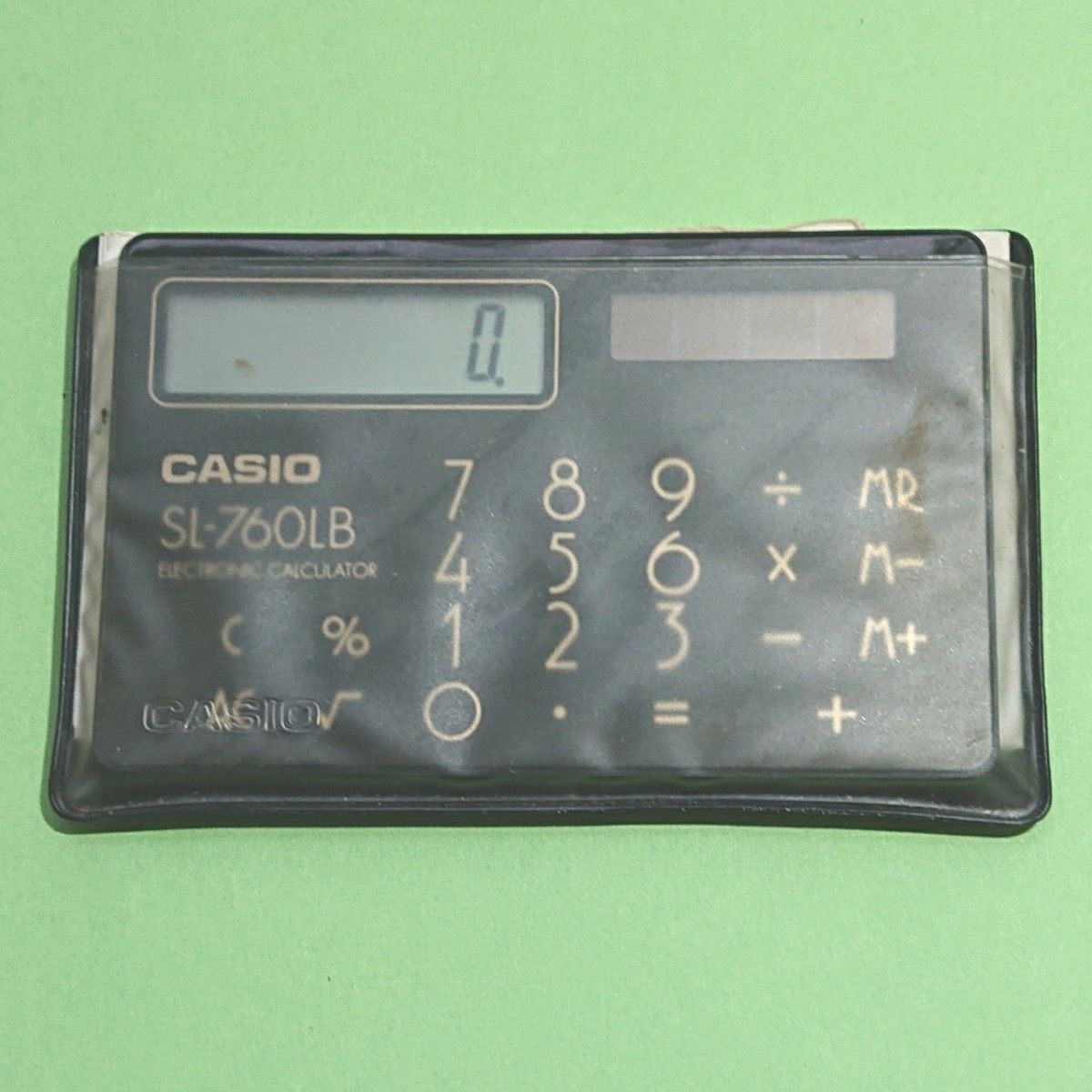 CASIOカードタイプソーラー電卓 SL-760LB