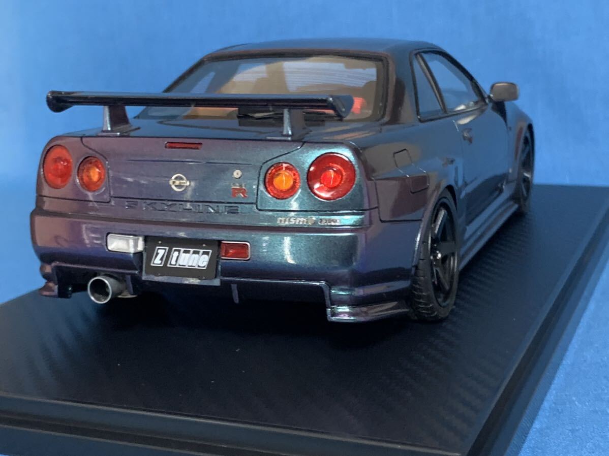 1/18 イグニッションモデル IG0009 日産 スカイライン NISMO GT-R R34 Z-tune 1円 1円〜 希少 絶版 入手困難 レア ミッドナイトパープルの画像4