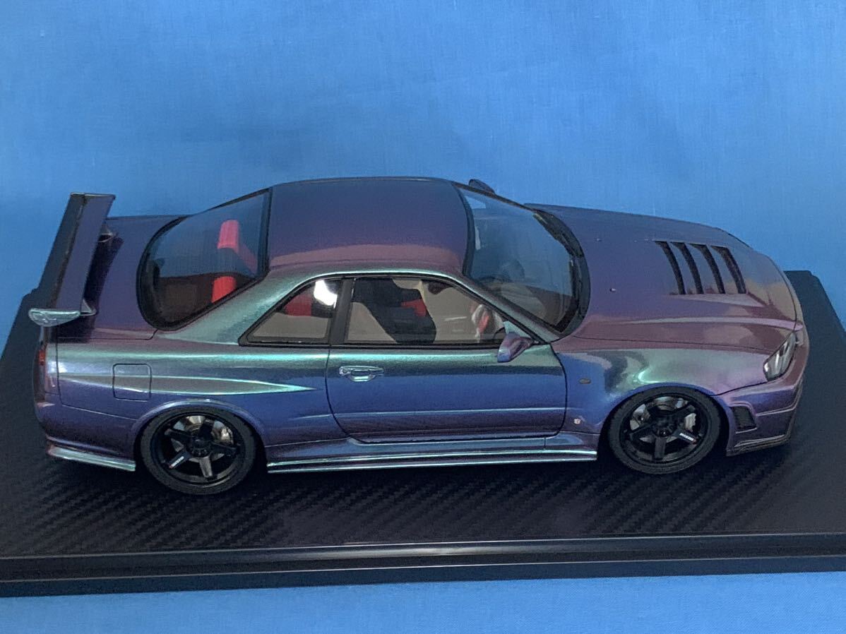 1/18 イグニッションモデル IG0009 日産 スカイライン NISMO GT-R R34 Z-tune 1円 1円〜 希少 絶版 入手困難 レア ミッドナイトパープルの画像6