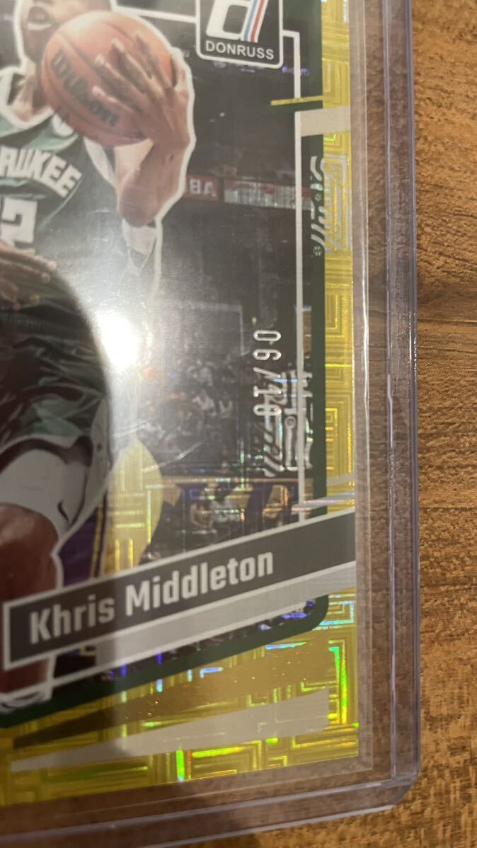 Khris Middleton donruss 10枚限定 milwaukee bucks クリスミドルトン ミルウォーキー バックス national basketball nba cardの画像2