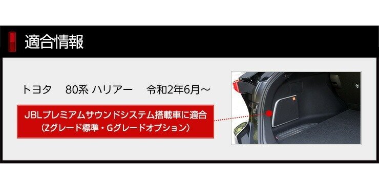 【訳あり品】 80ハリアー専用 3D ラゲッジサイド スポーツマット 防水 トランク 側面 HARRIER カスタム 内装 パーツ アクセサリー 送料無料の画像2