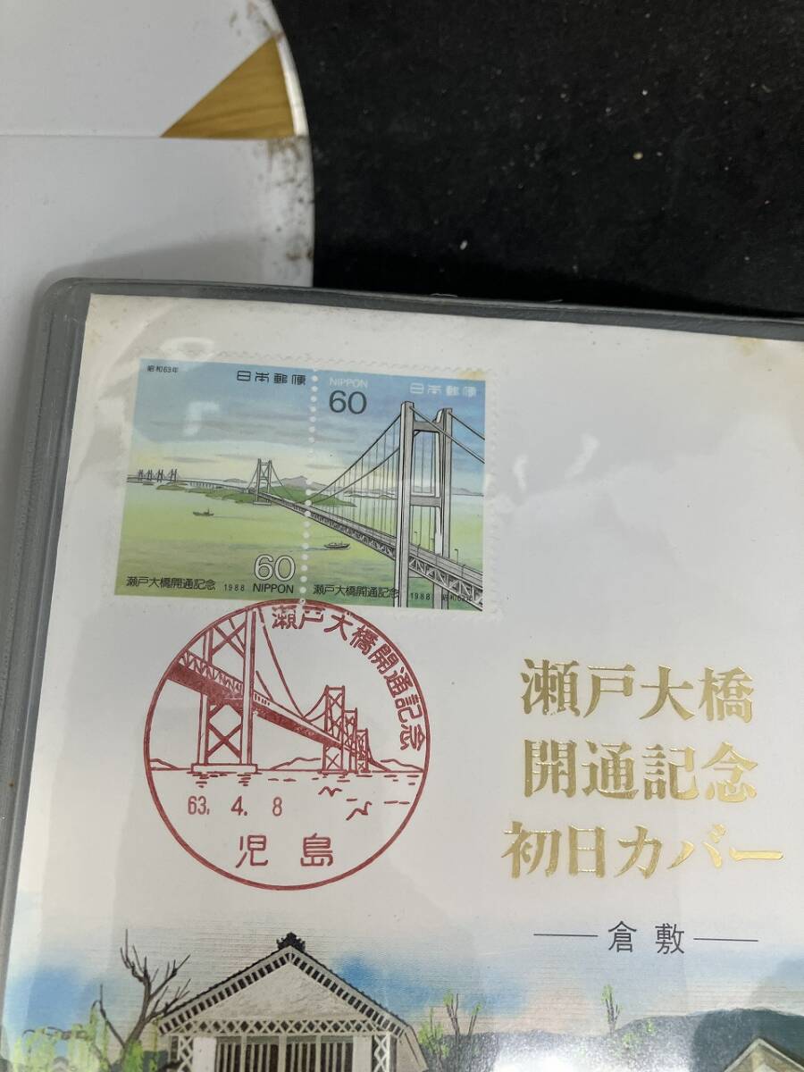 1 jpy rare rare Seto large . opening memory First Day Cover Japan stamp Franklin Mint 15,000 sheets original gold finishing bronze made collection present condition goods storage goods 