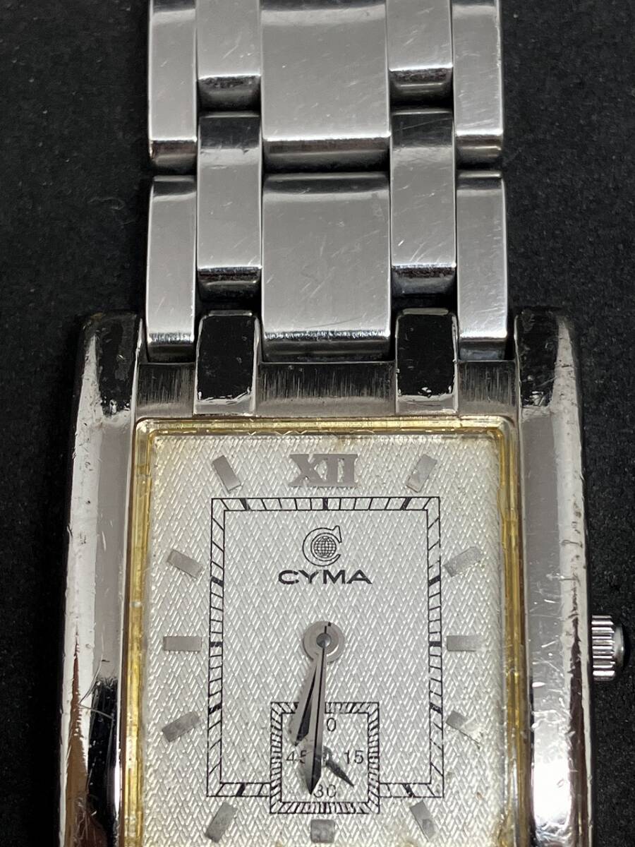 1円 希少 レア CYMA シーマ SEALORD シーロード メンズ レディース 腕時計 コレクション 現状品 保管品 レトロ ヴィンテージ 白文字盤の画像7