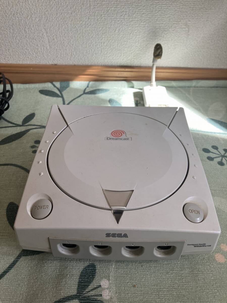 1円 希少 レア SEGA セガ Dreamcast ドリームキャスト ドリキャス DC HKT-3000 コントローラー ケーブル付 家庭用 ゲーム機 レトロ 現状品の画像9