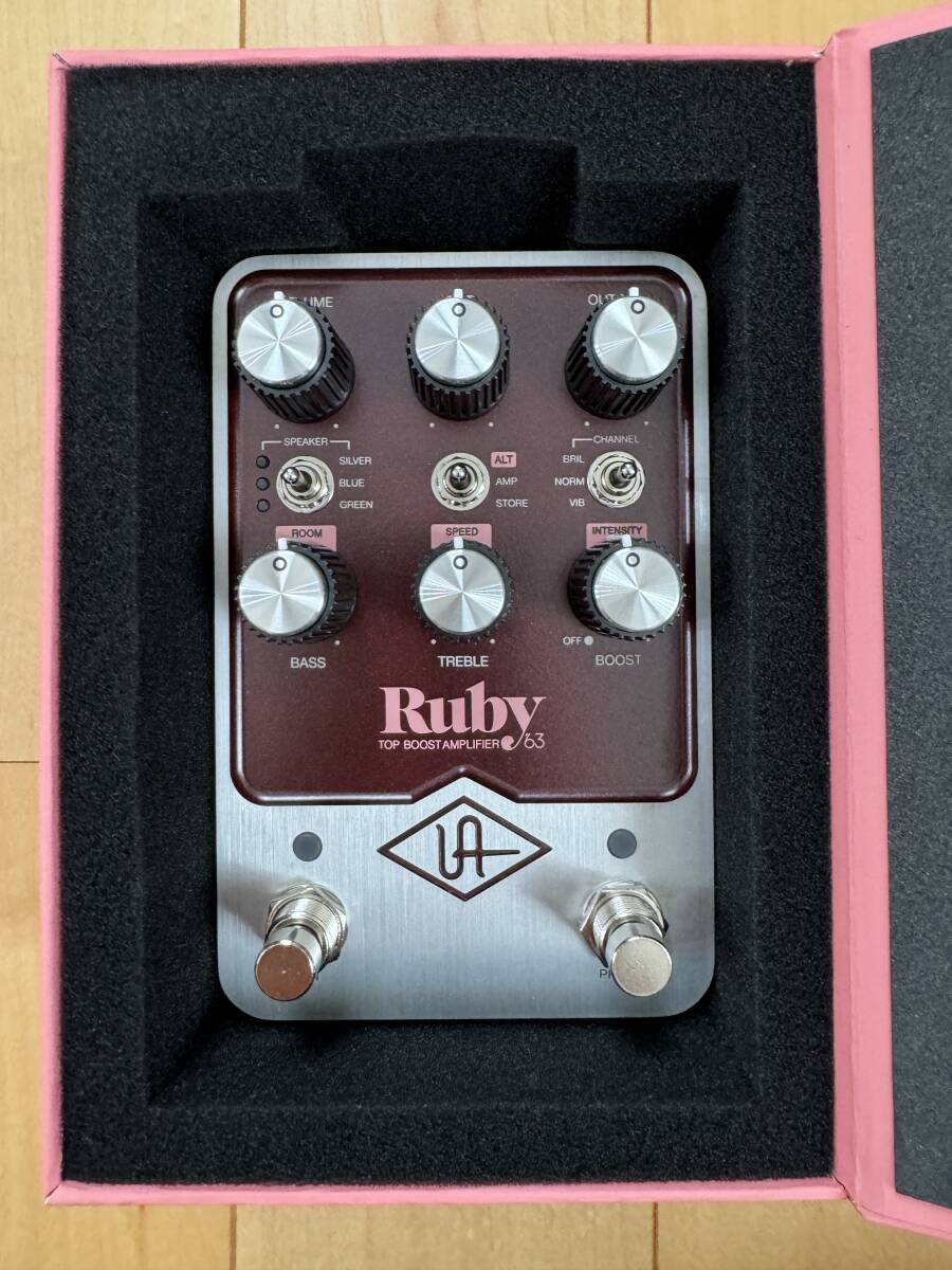 Universal Audio / UAFX Ruby '63 Top Boost Amplifier 中古・美品・送料込みの画像2