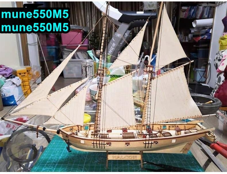  sailing boat model kit beginner parts set wooden assembly kit yacht 