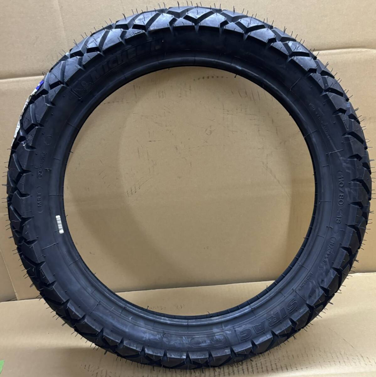 ●展示品1点限★MICHELIN ミシュラン SIRAC シラック●110/80-18●リア/タイヤ/チューブタイプ●オン/オフ 58R XTZ125/E RA125 SX200 14S59_画像2