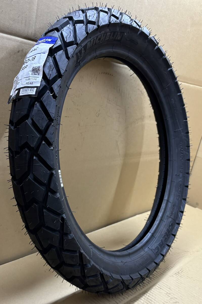 ●展示品1点限★MICHELIN ミシュラン SIRAC シラック●110/80-18●リア/タイヤ/チューブタイプ●オン/オフ 58R XTZ125/E RA125 SX200 14S59_画像1