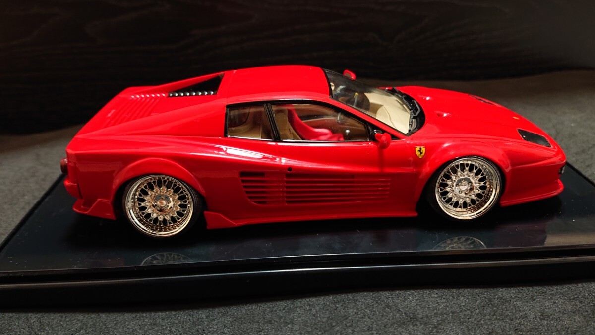  Fujimi 1/24 Ferrari 512TR 512M способ custom пластиковая модель конечный продукт с футляром б/у товар 