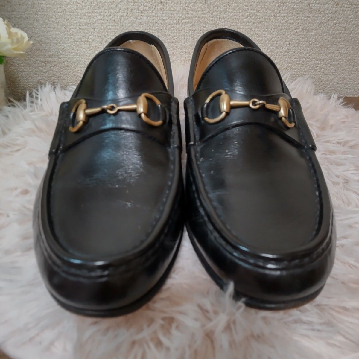 『美品』GUCCI グッチ　ビットローファー  ホースビット　ブラック　金具 革靴 イタリア製