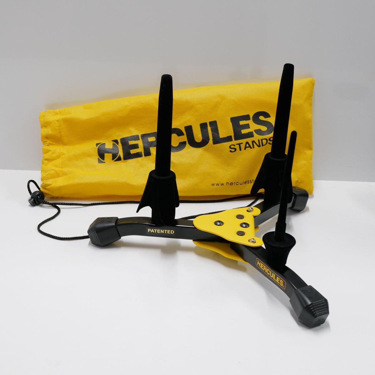 HERCULES STANDS フルート クラリネット ピッコロ用 管楽器スタンド DS543BB USED超美品 ハーキュレス スタンド 収納バッグ付 X5261の画像1