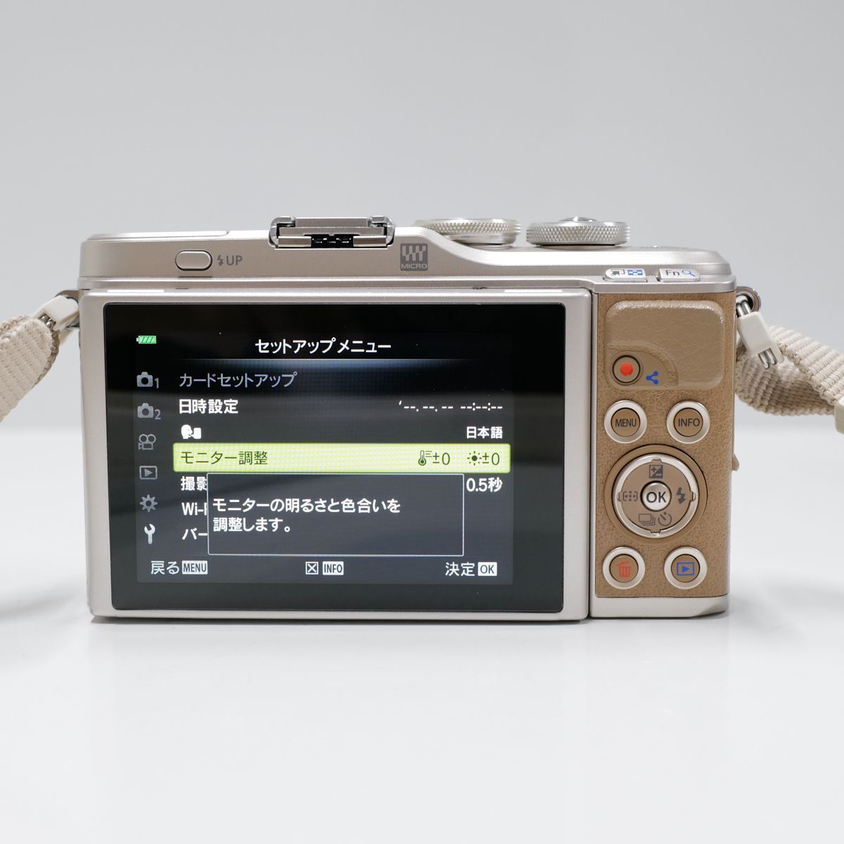 OLYMPUS PEN E-PL9 ボディ USED超美品 ミラーレス一眼 カメラ 本体＋バッテリー SHOT数極少1360回 4K Wi-Fi Bluetooth 完動品 中古 CP5615_画像6