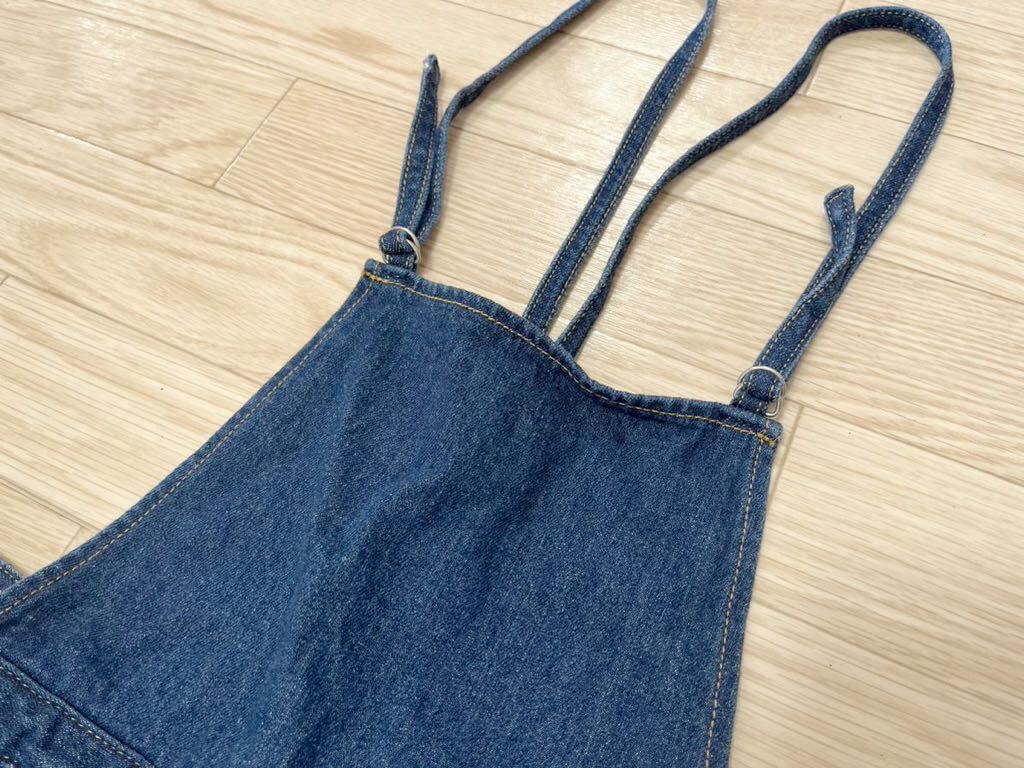 LE DENIM SLOBE IENA　スローブイエナ｜デニムサロペットスカート　ブルー　36｜ジャンパースカート　ワンピース