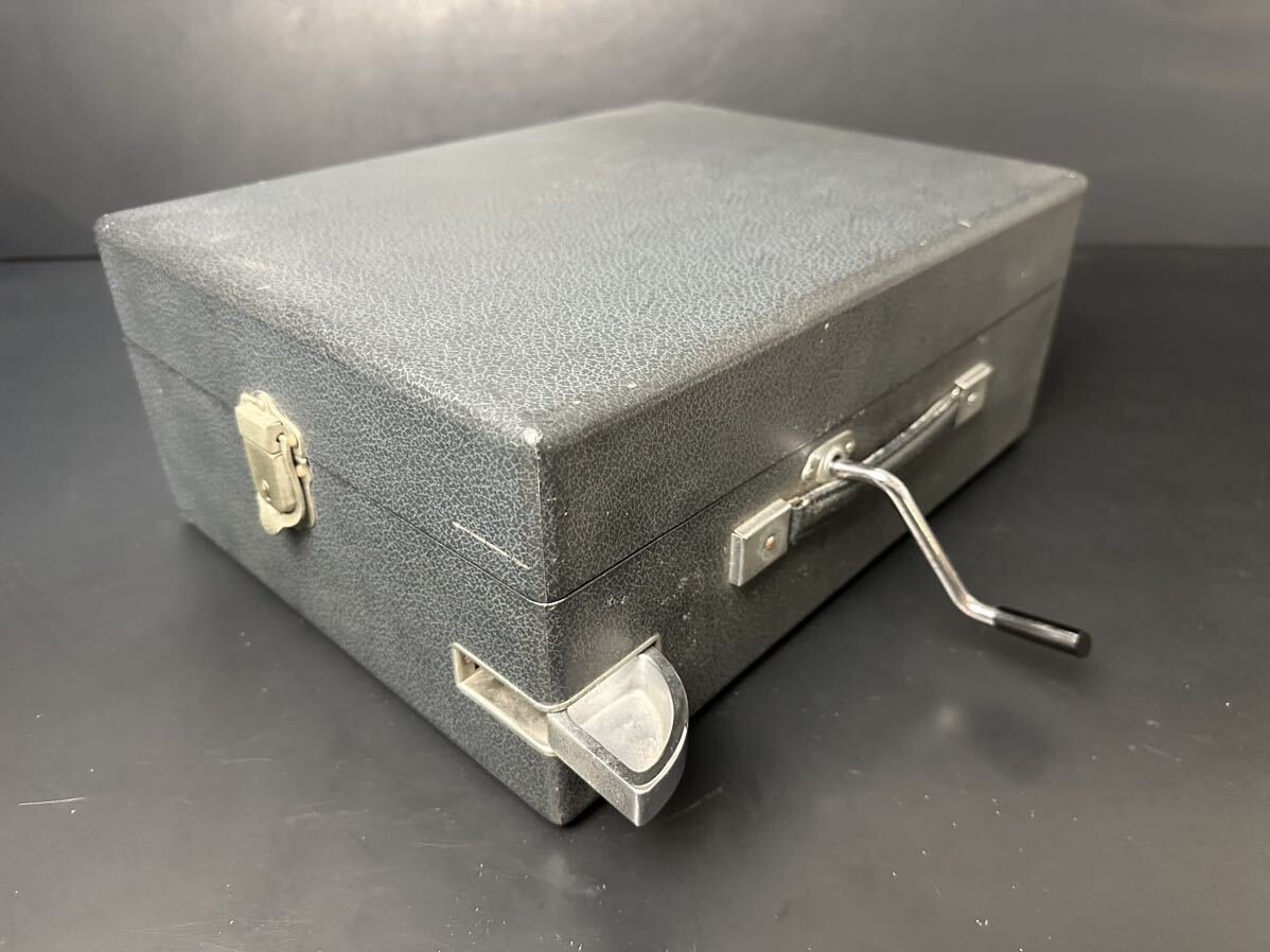 [A148] operation verification ending RAUREL gramophone portable gramophone antique retro 