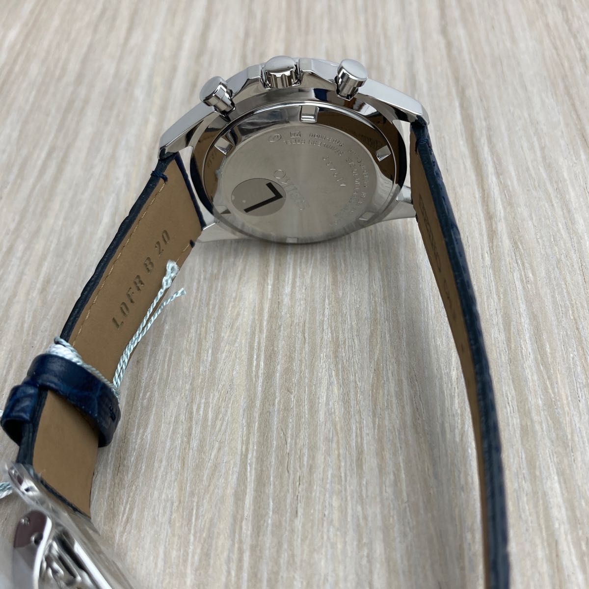 セイコーセレクション　メンズクロノグラフ 腕時計 電池式　SBTR019　文字盤ネイビーブルー色