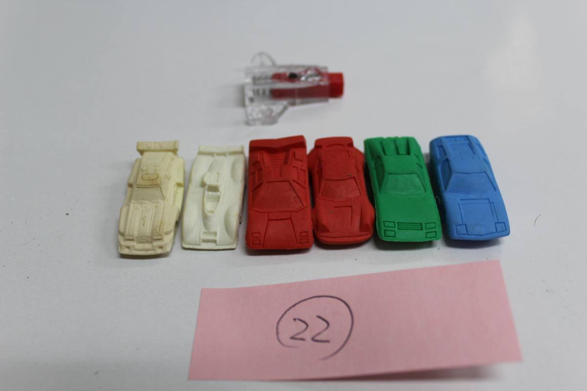 &#12882; supercar eraser kesi rubber used toy stationery figure car collection Showa Retro 