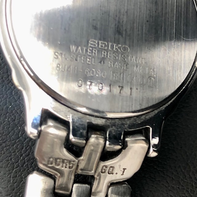 C930 SEIKO DOLCE セイコードルチェ 8J41-6080 稼動品 アイボリー文字盤 クォーツ ユニセックス 腕時計の画像5
