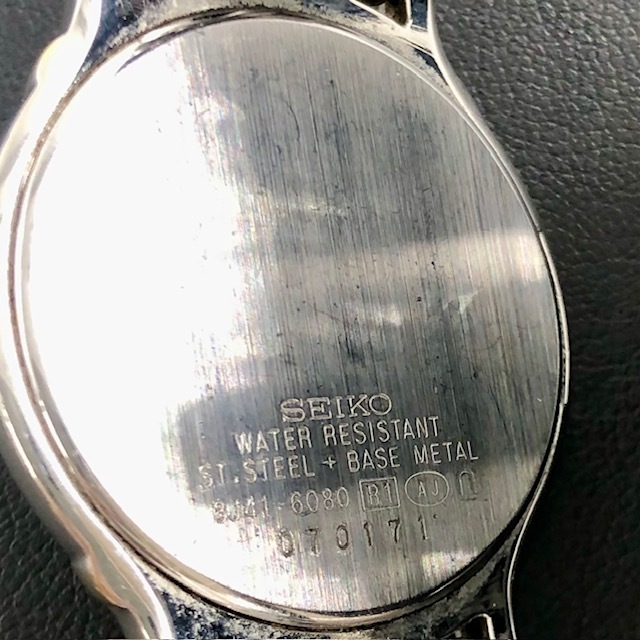 C930 SEIKO DOLCE セイコードルチェ 8J41-6080 稼動品 アイボリー文字盤 クォーツ ユニセックス 腕時計の画像4