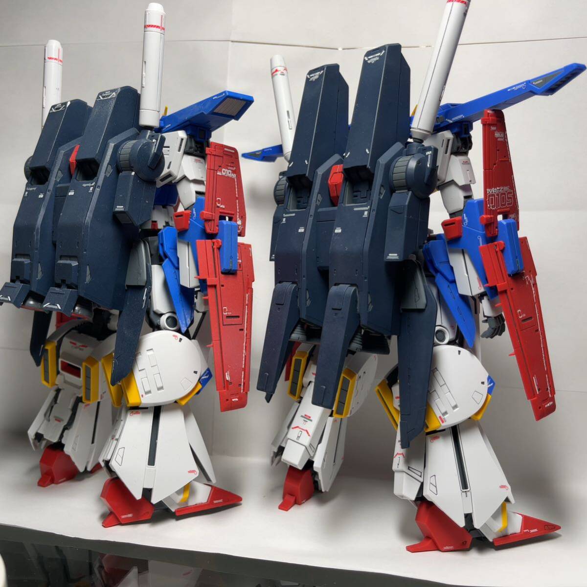 MG ダブルゼータガンダム　ノーマルと強化型2機体　完成品_画像4