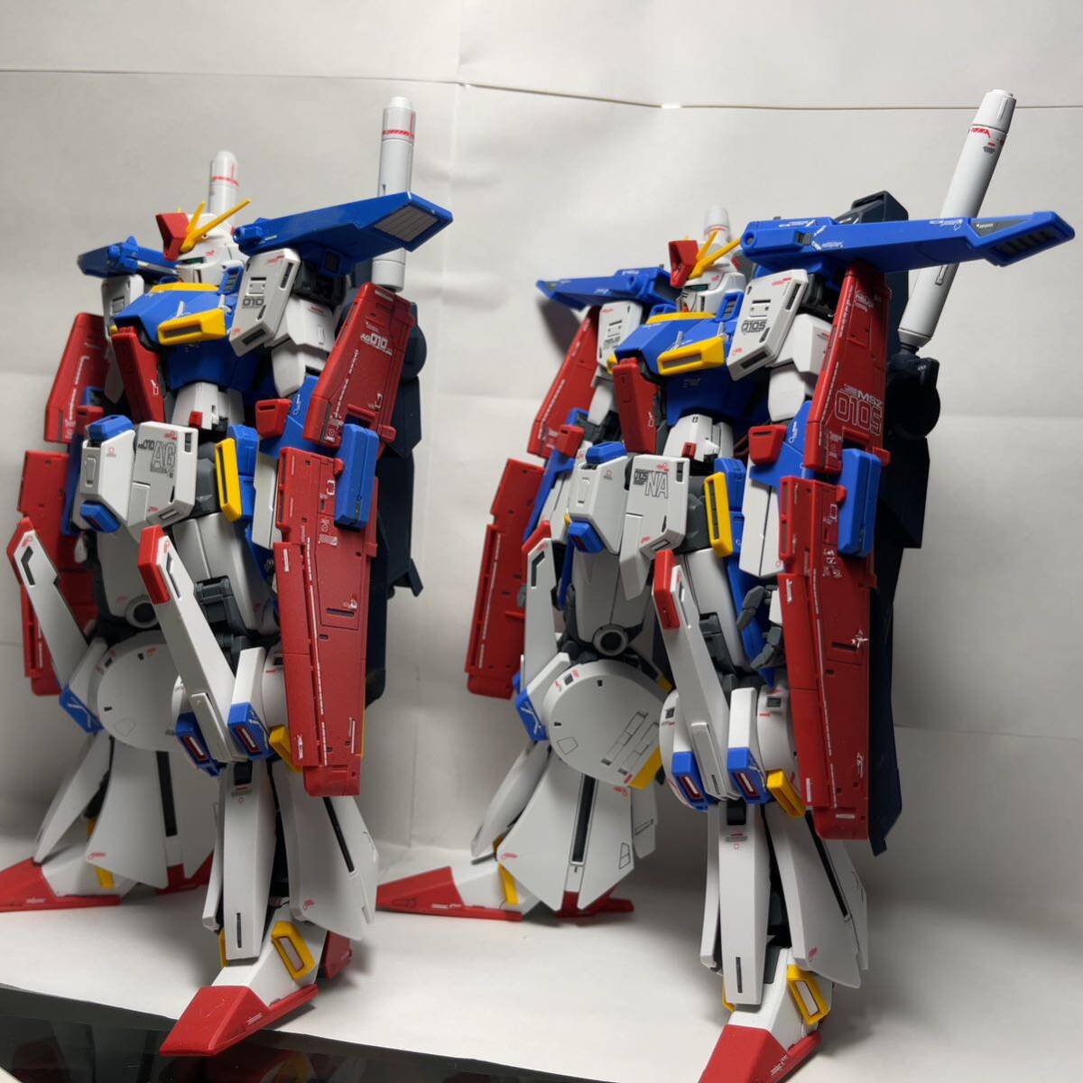 MG ダブルゼータガンダム　ノーマルと強化型2機体　完成品_画像3