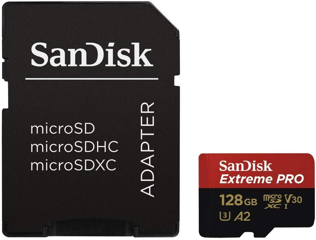 新品 未使用品 !! SanDisk Extreme Pro microSDXC 128GB アダプター付属　サンディスク　エクストリームプロ 