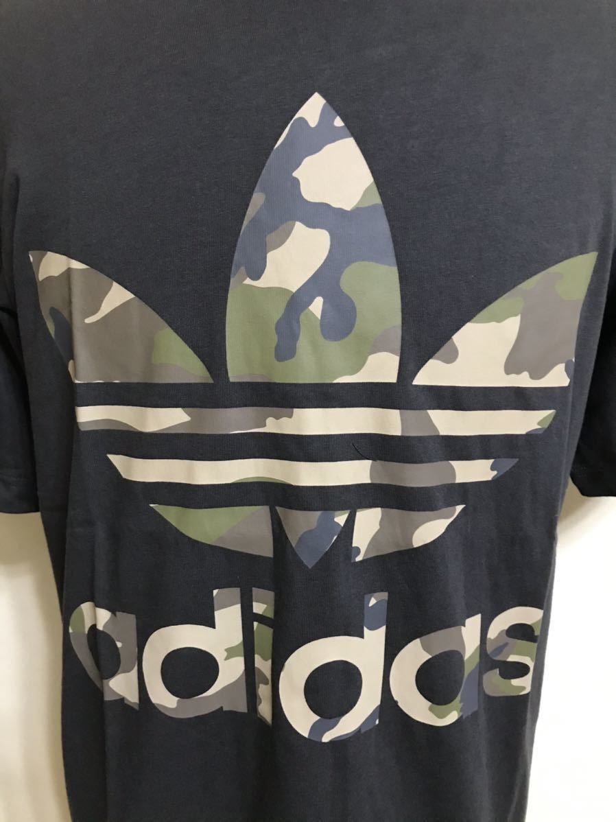 【新品】 adidas originals SSL TEE CAMO OS アディダス オリジナルス トレフォイル カモフラ迷彩 ビッグロゴ 半袖 Tシャツ サイズS DX4203_画像9