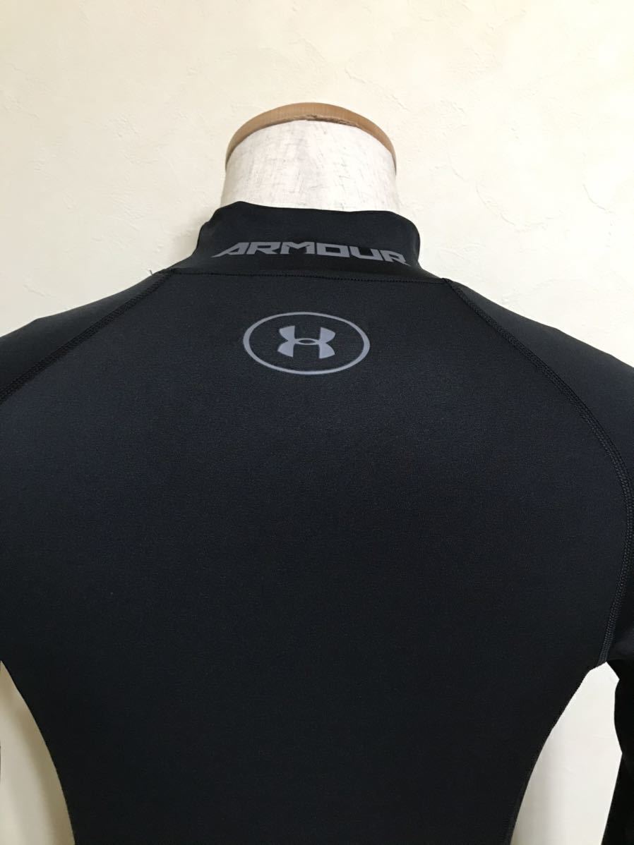 【新品】 UNDER ARMOUR HG COMPRESSION アンダーアーマー ヒートギア コンプレッション インナーウェア トップス サイズMD 長袖 黒_画像4