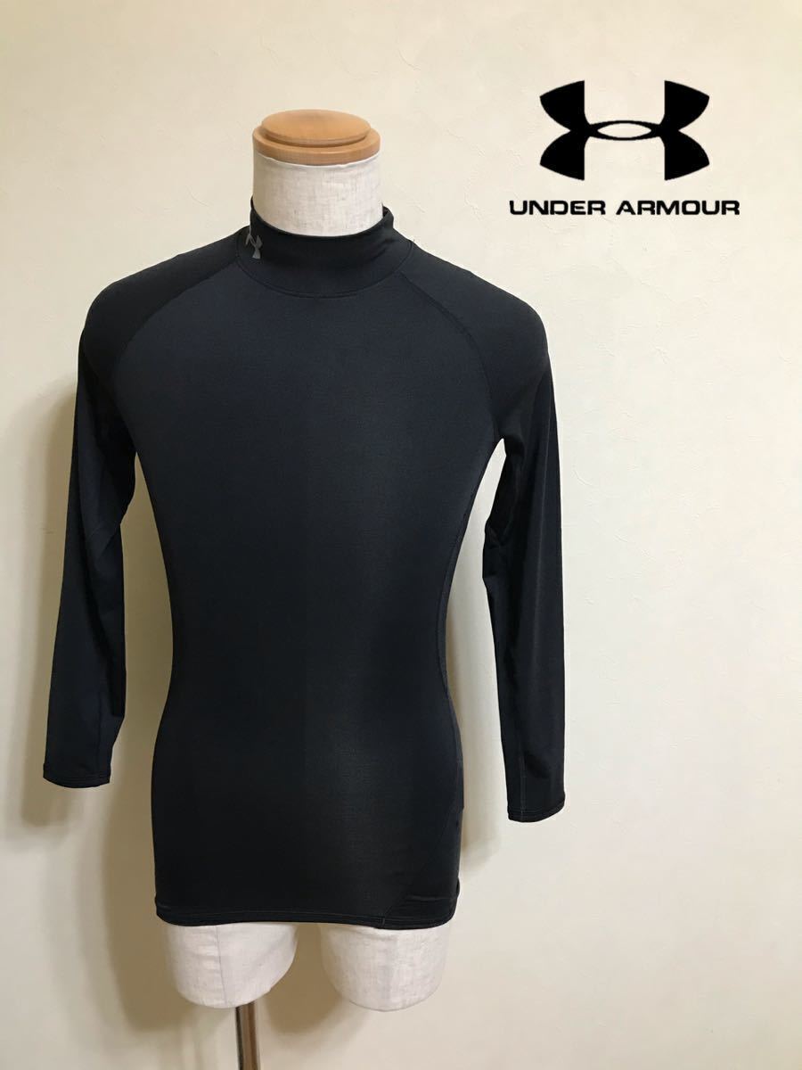 【新品】 UNDER ARMOUR HG COMPRESSION アンダーアーマー ヒートギア コンプレッション インナーウェア トップス サイズMD 長袖 黒_画像1