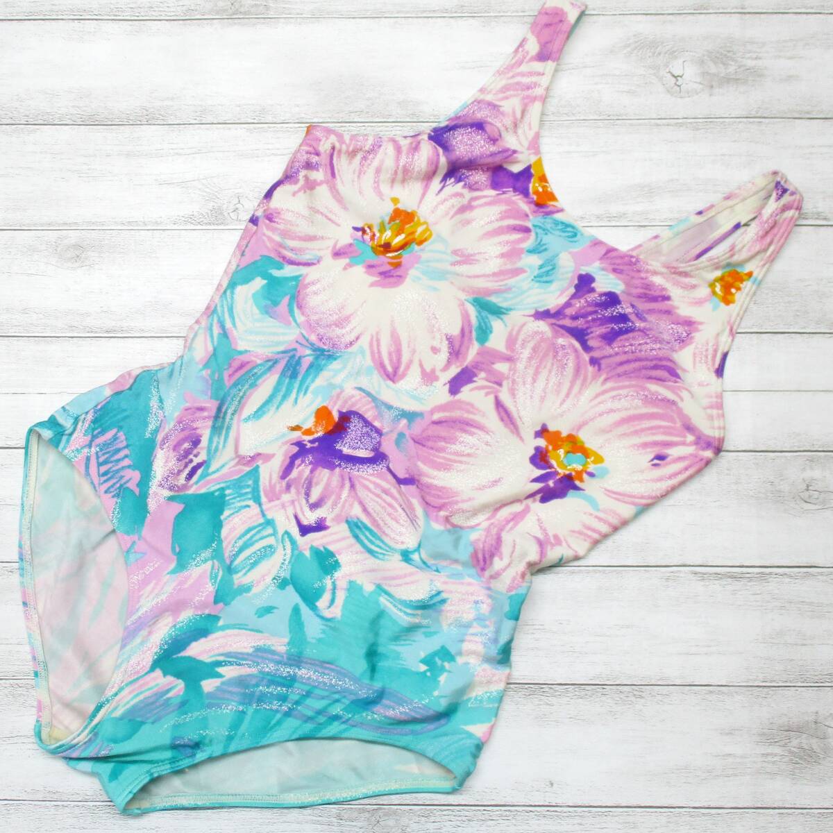 U8757* цветочный принт купальный костюм One-piece женский симпатичный розовый бледно-голубой красивый модный плавание плавание плавание Pooh рубин chi море 
