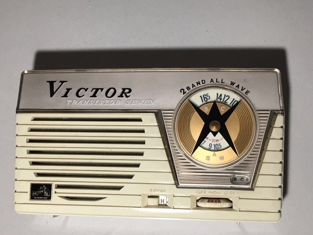VICTOR TA-2750 (検索 TRANSISTOR SEVEN ビクター BC/SW 2BAND ラジオ ta2750 古い トランジスタラジオ セブン 昭和レトロ 希少?の画像4