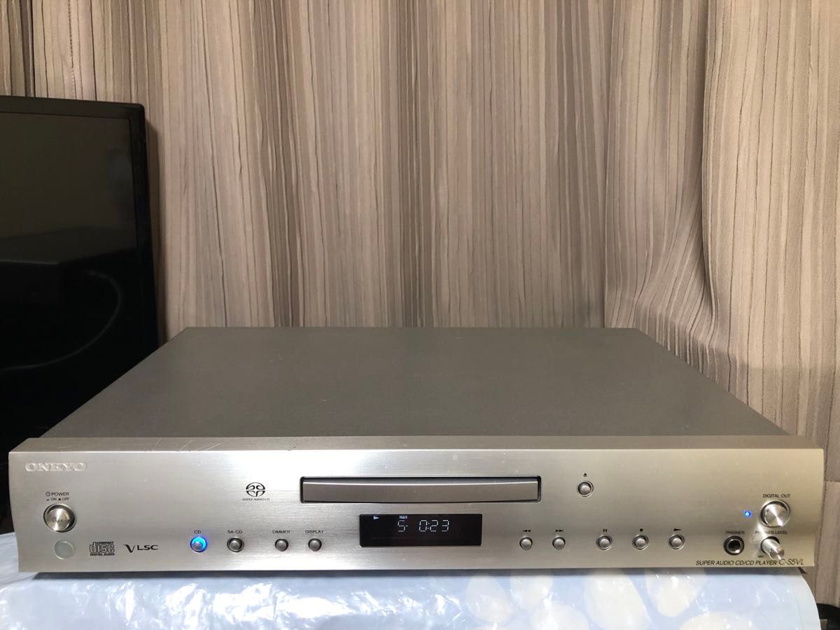 ☆完動品　ONKYO C-S5VL(S)　SACDスーパーオーディオCD/CDプレーヤー　コンパチリモコン／取説書（印刷品）付属