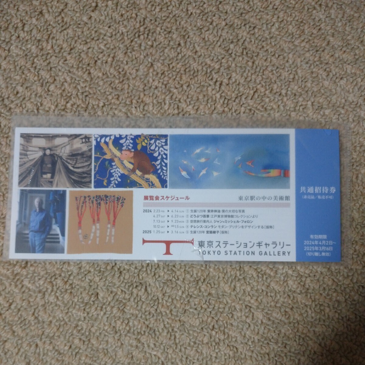 [ free shipping ] common invitation ticket 2 pieces set Tokyo station guarantee Lee 