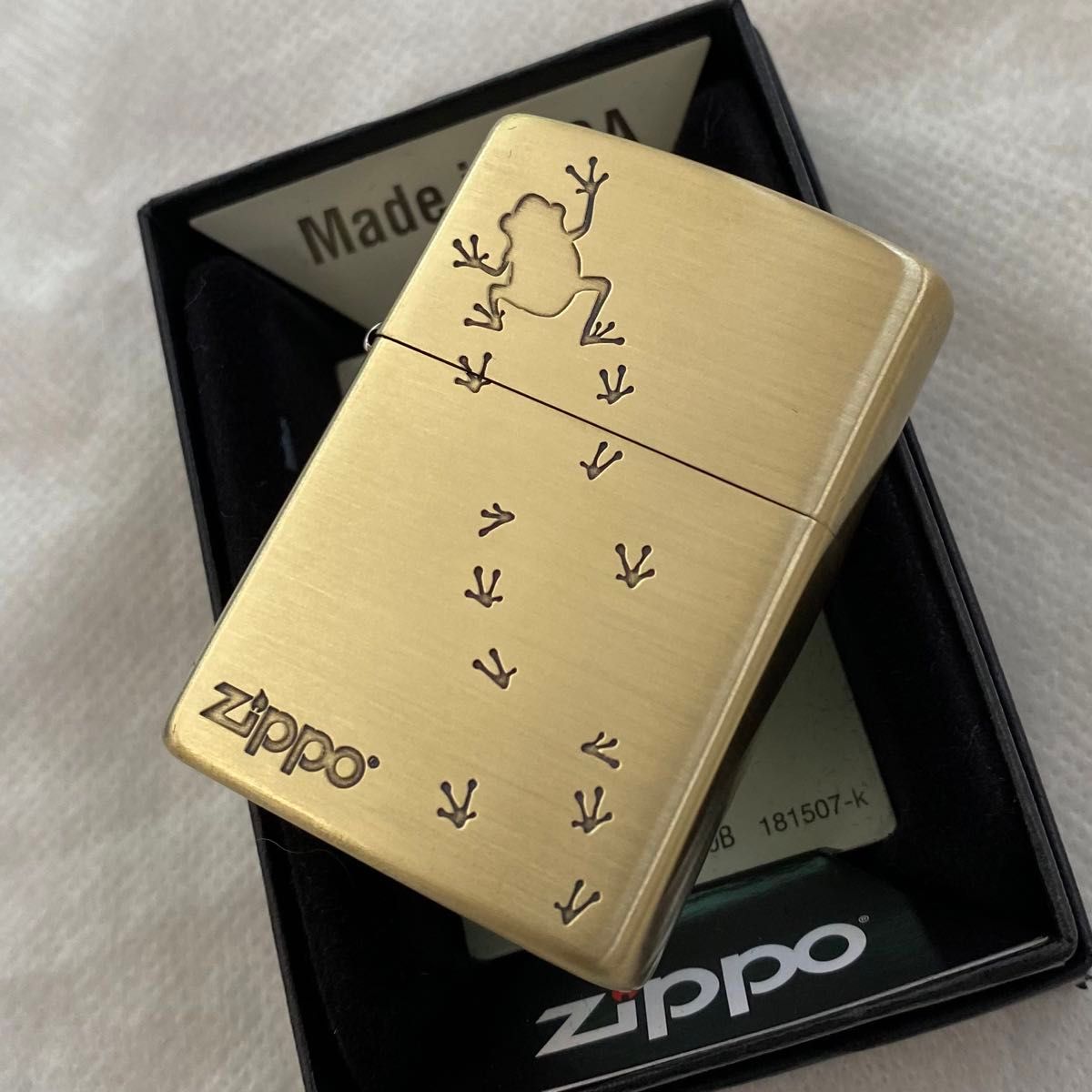 ZIPPO アマガエル　新品　真鍮古美　カエル　ジッポー　コレクション
