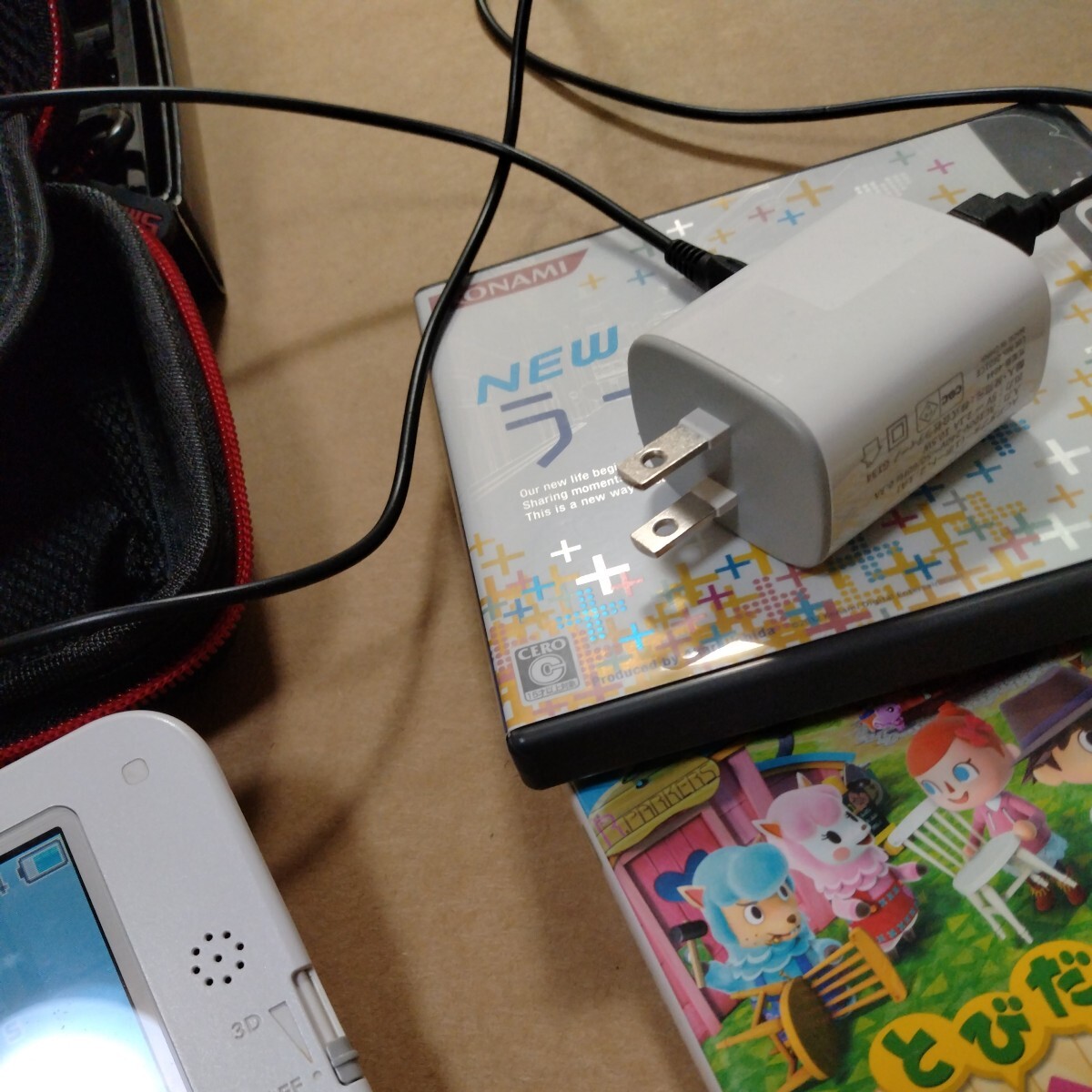 3DSLL Nintendo　ホワイト・ピンク　ケース、ソフト_画像6