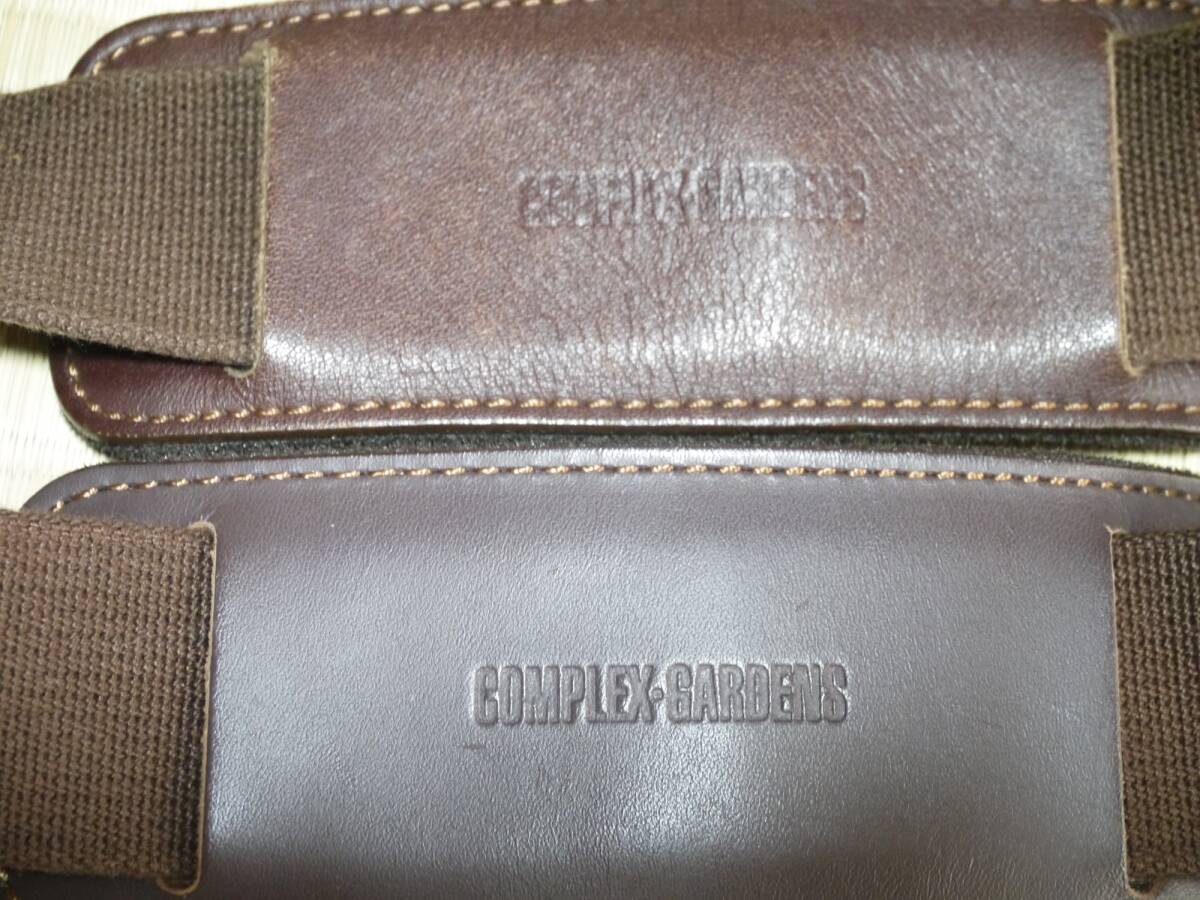 ☆ COMPLEX GARDENS コンプレックスガーデン 青木鞄 ショルダーバッグ ブラウン 大小2個セット 美品 ☆の画像8