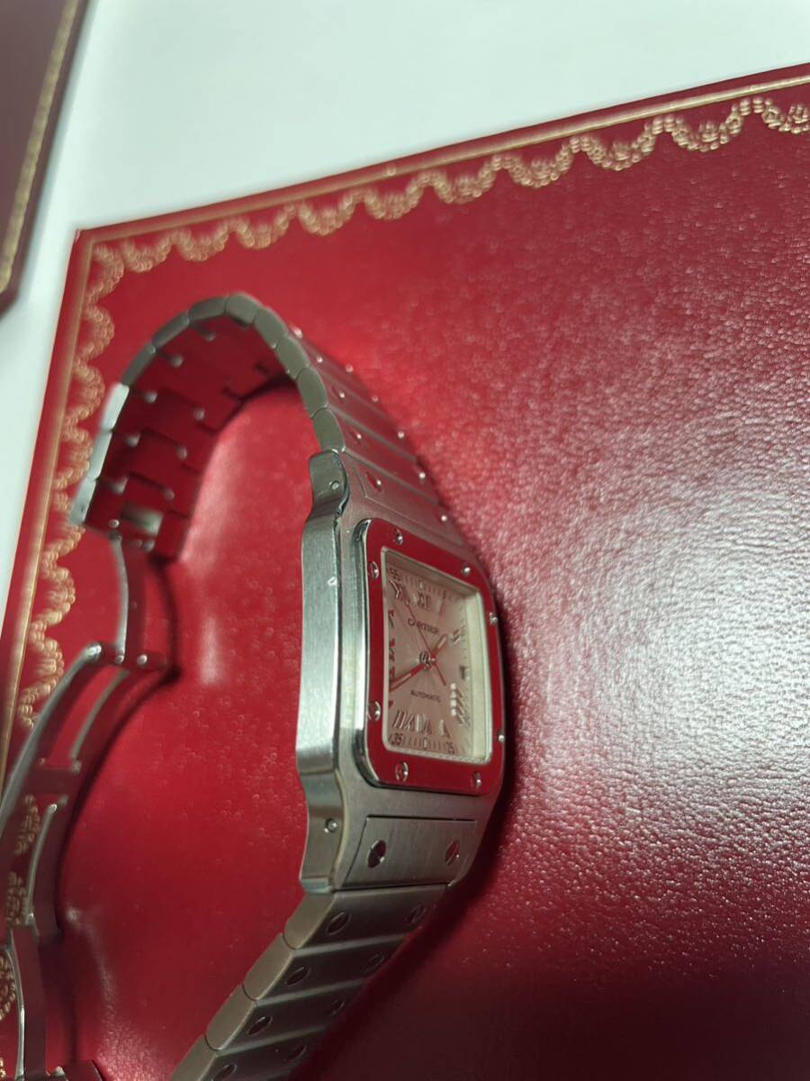 【美品】【レア品】サントスガルベ LM 20周年記念モデル サントス カルティエ タンク 腕時計 自動巻き サントスドゥカルティエの画像6