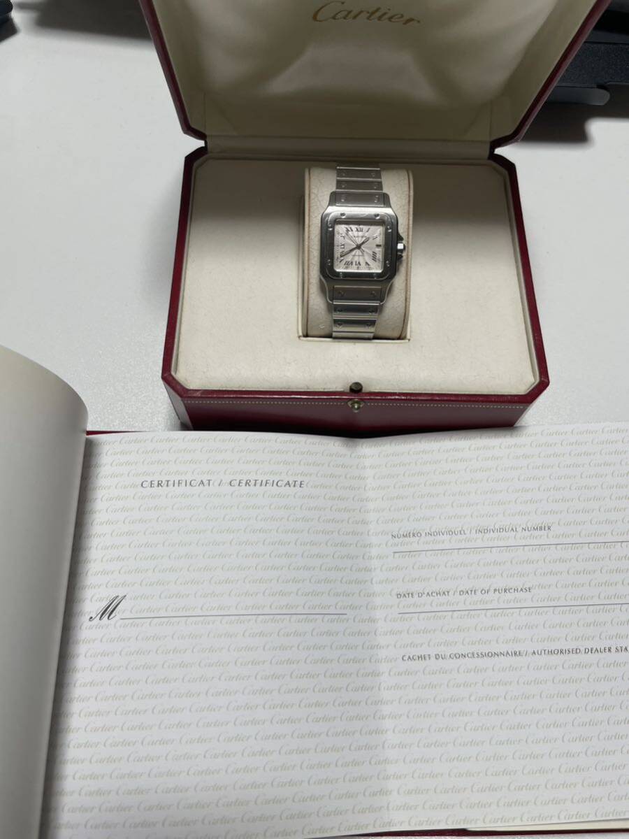 【美品】【レア品】サントスガルベ LM 20周年記念モデル サントス カルティエ タンク 腕時計 自動巻き サントスドゥカルティエの画像3