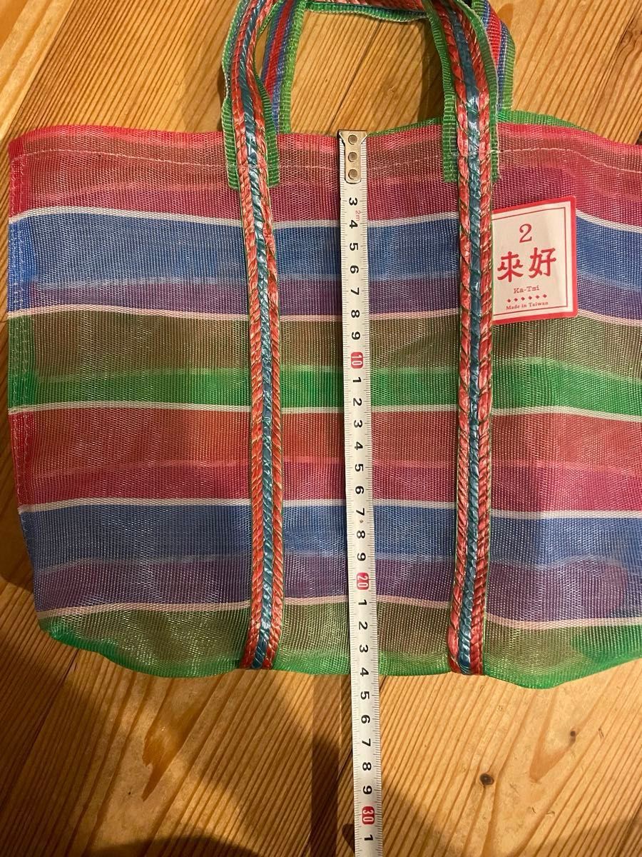 台湾 漁師網バッグ　來好　來好オリジナル漁師網ナイロンバッグ　Sサイズ