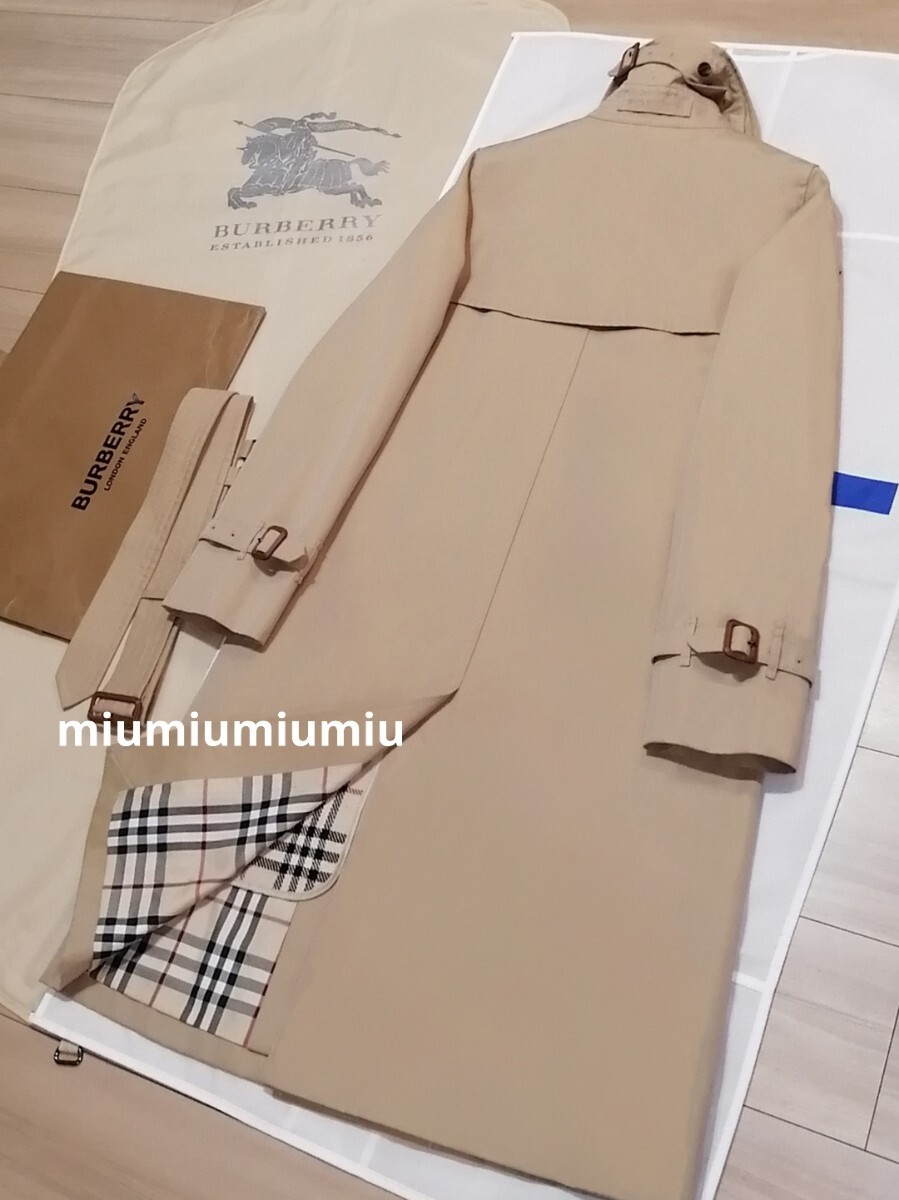 最終価格●本物上質●　バーバリーロンドン BURBERRY LONDON バーバリー トレンチコート ノバチェック ベージュ　ハニーベージュ　S M 素敵_画像7