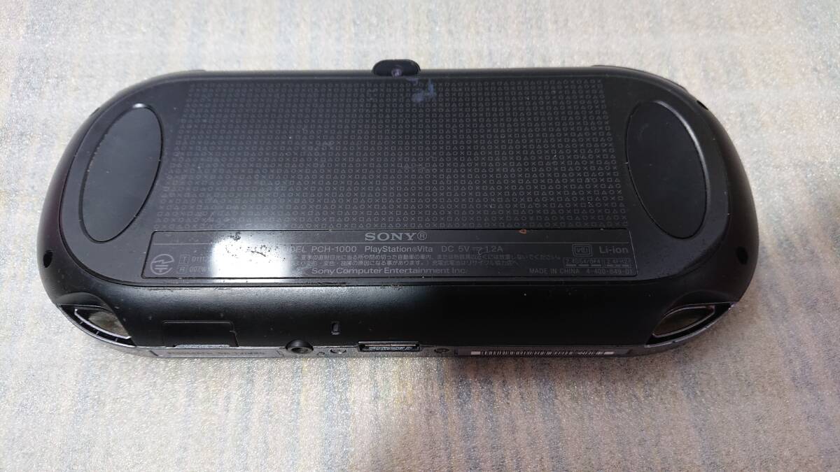 PlayStation Vita ( PlayStation Vita ) crystal * black (PCH-1000) operation verification ending Junk 