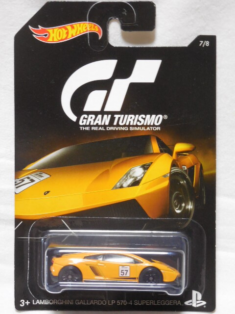 HOT WHEELS 2016 GRAN TURISMO / ランボルギーニ ガヤルド LP570-4 スーパーレジェーラ + アヴェンタドール LP700-4 開封用２台セットの画像2