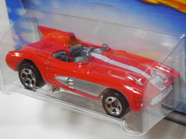 HOT WHEELS / コルベット SR-2 (2002 FIRST EDITIONS/赤) + コルベット スティングレイ XP-87 (2003 FIRST EDITIONS/銀) 開封用２台セット_画像3